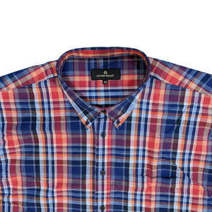 Cotton Valley S/S Shirt - 14181 - Navy / Red / Orange 3
