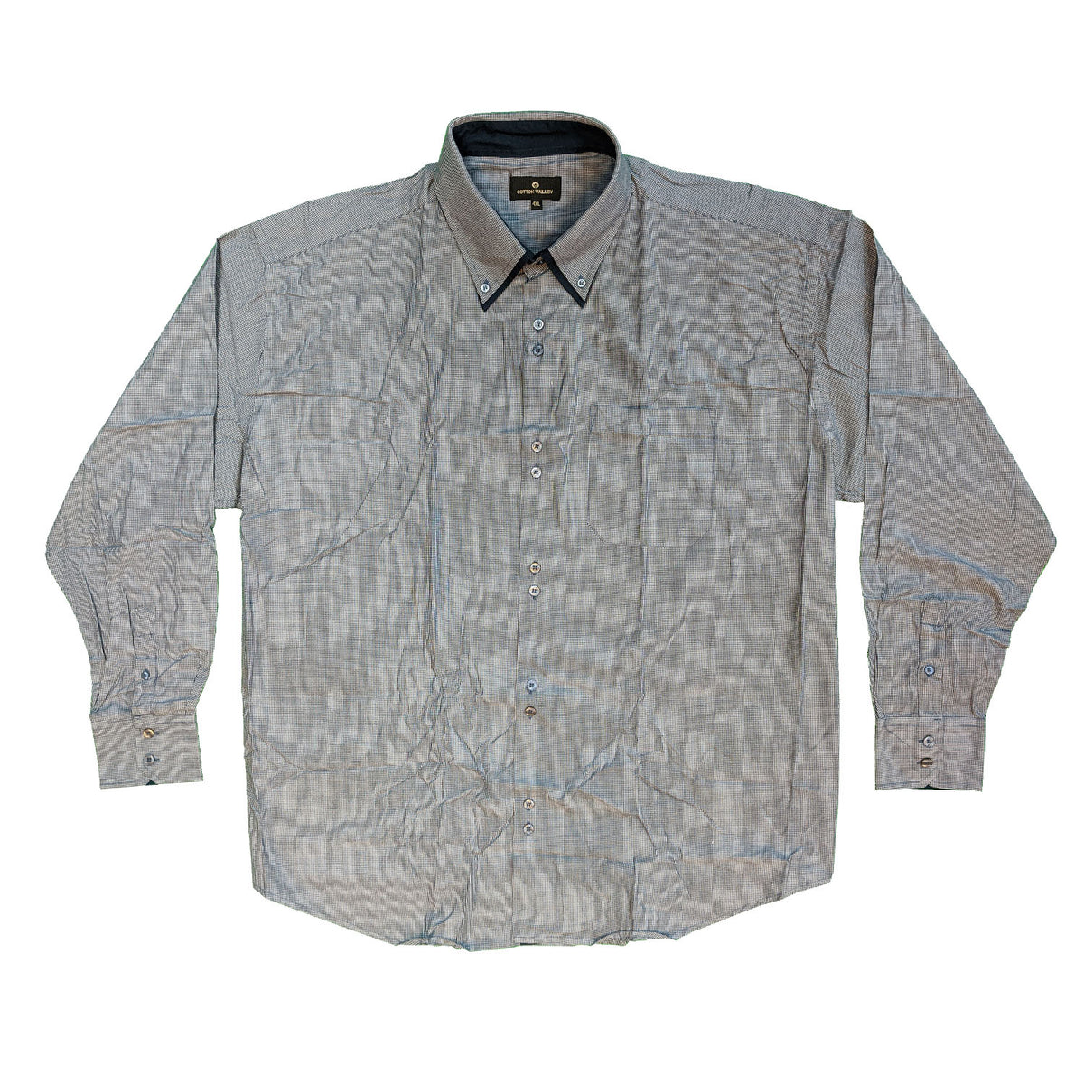 Cotton Valley L/S Shirt - 15539- Navy 2