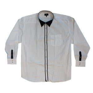 Cotton Valley L/S Stripe Shirt - 15542 - White 2