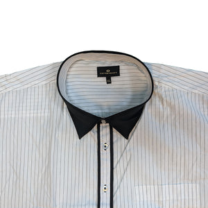 Cotton Valley L/S Stripe Shirt - 15542 - White 3
