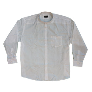 Cotton Valley L/S Grandad Collar Shirt - 15615 - White 2