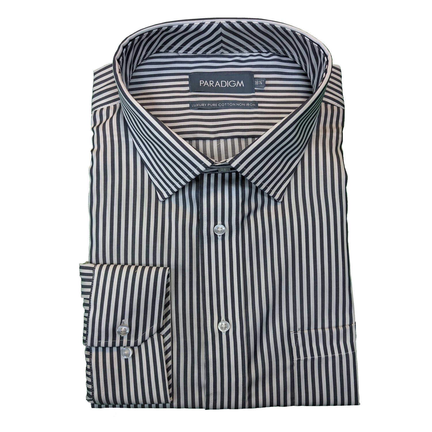 Paradigm Stripe Shirt - CX7030 - Charcoal 1