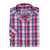 Double Two Check S/S Shirt - DTLS1038 - Red 1