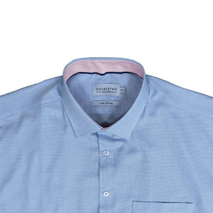 Double Two Square Dobby Weave L/S Shirt - GS4152 - Blue 3