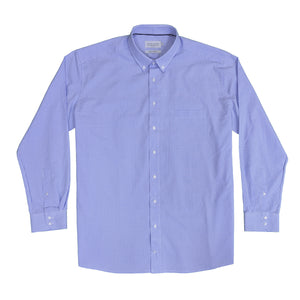 Double Two Gingham Check L/S Shirt - GS4154 - Light Blue 2