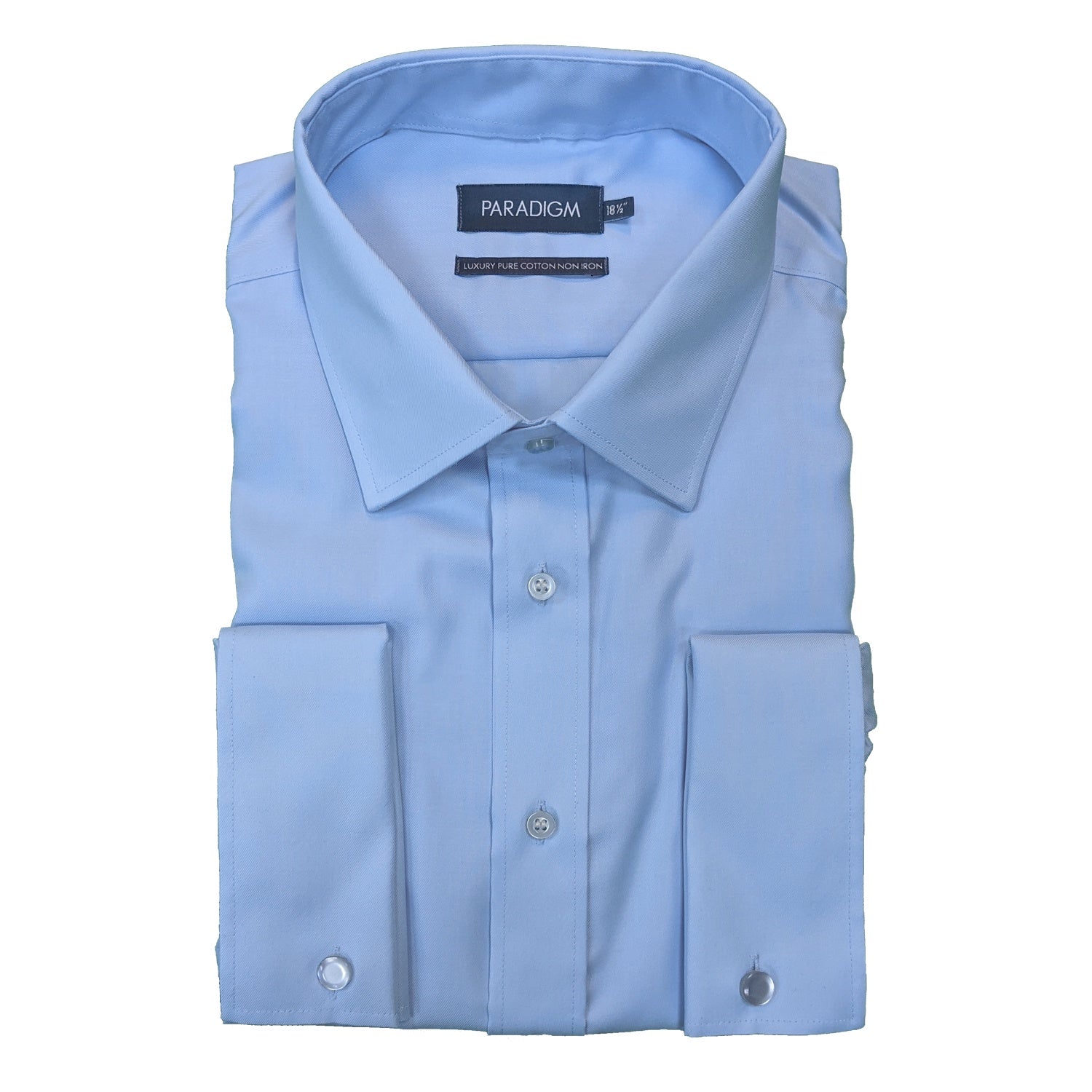 Paradigm Double Cuff Shirt - SLX8501 - Sky Blue 1