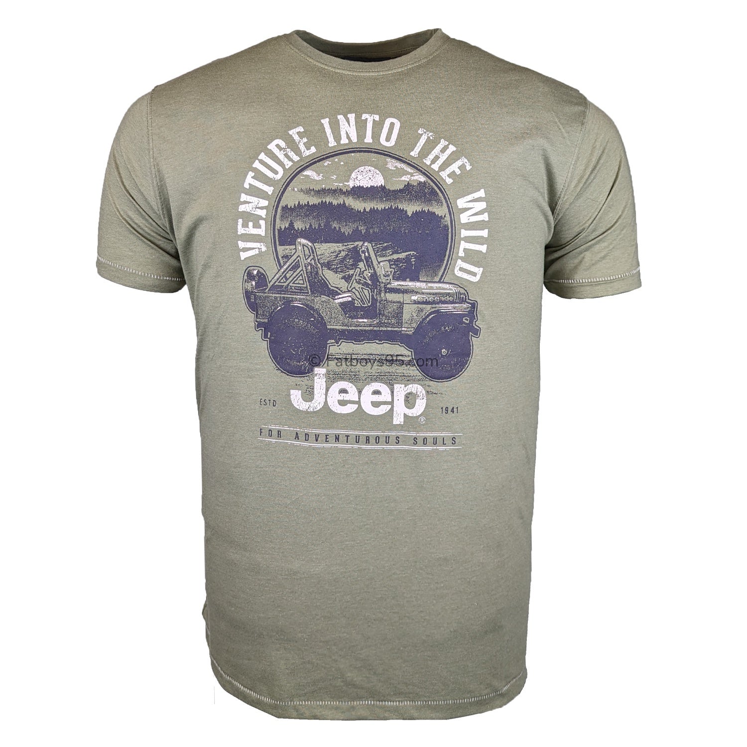 D555 Jeep T-Shirt - Hibbert - Khaki 1