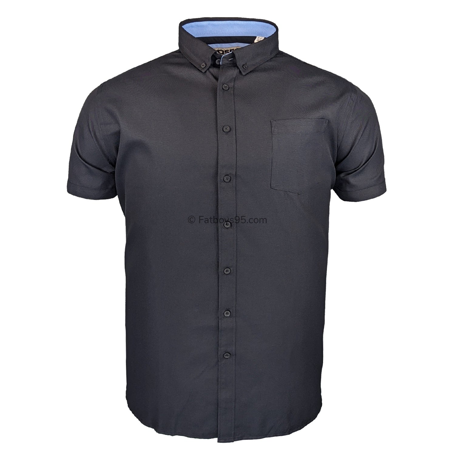 D555 S/S Oxford Shirt - James - Black 1