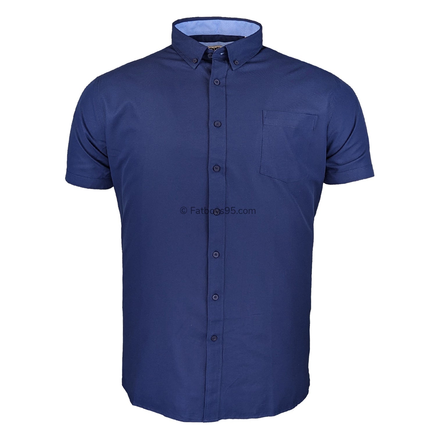 D555 S/S Oxford Shirt - James - Navy 1