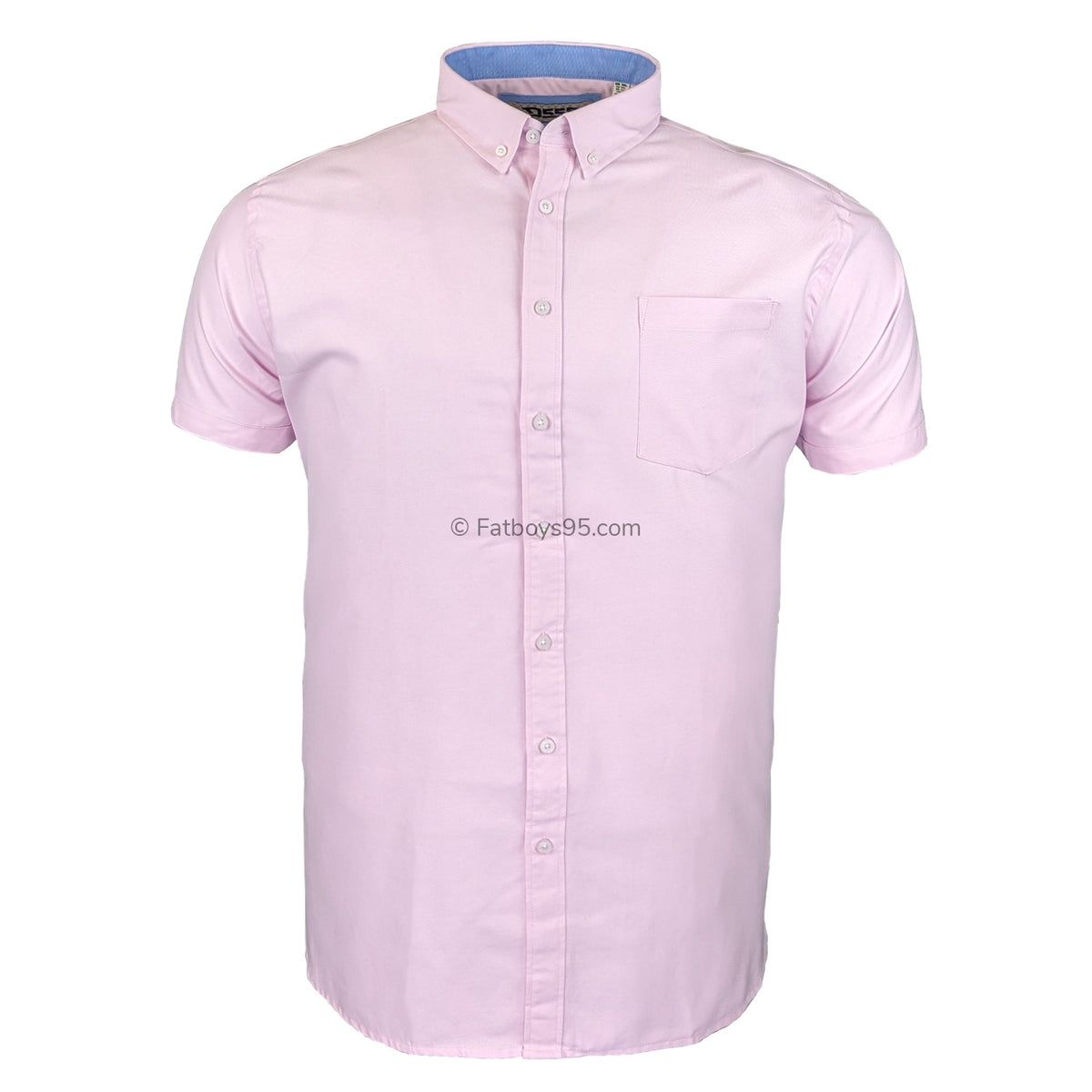 D555 S/S Oxford Shirt - James - Pink 1