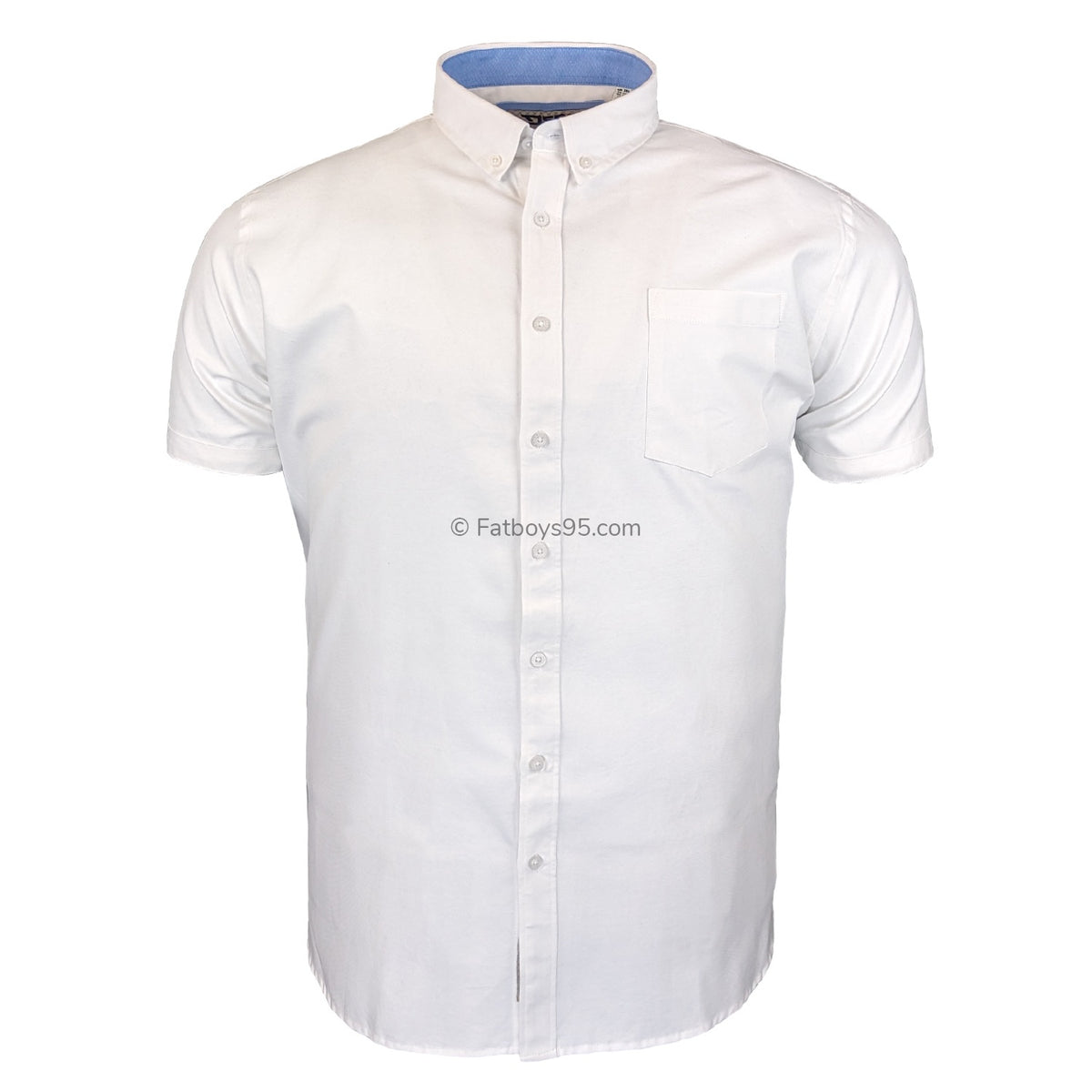 D555 S/S Oxford Shirt - James - White 1