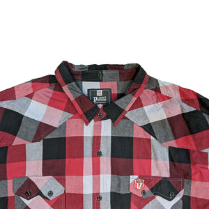 D555 L/S Shirt - KS11042 - Ashton - Red / Black / Grey 4