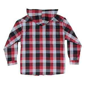 D555 L/S Shirt - KS11042 - Ashton - Red / Black / Grey 5