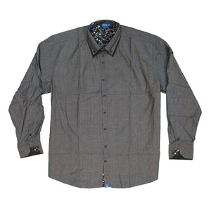 D555 L/S Shirt - KS11307 - Gabriel - Grey / Black 2
