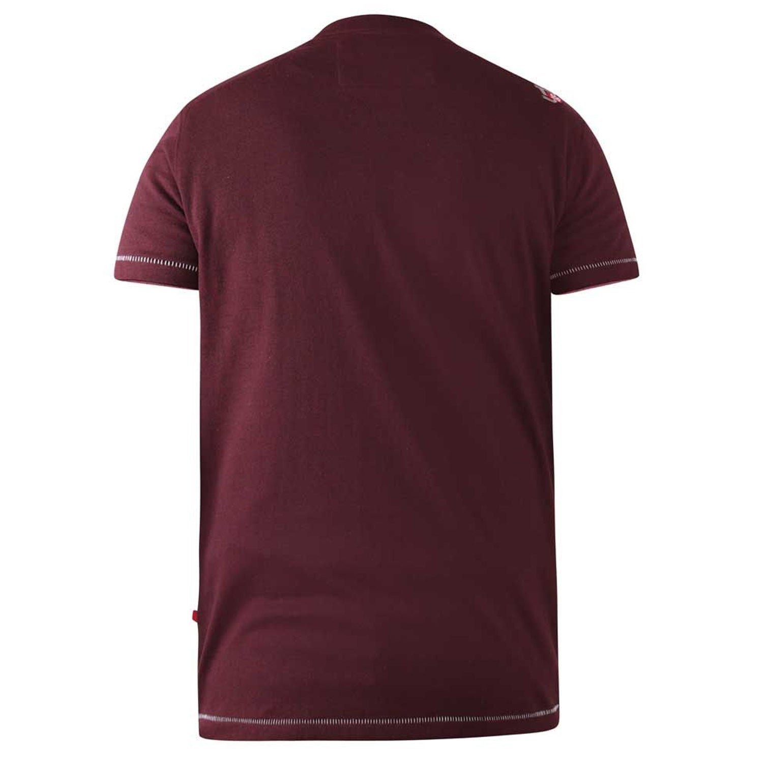 D555 T-Shirt - Wharf (601219) - Burgundy / Black Twist 2