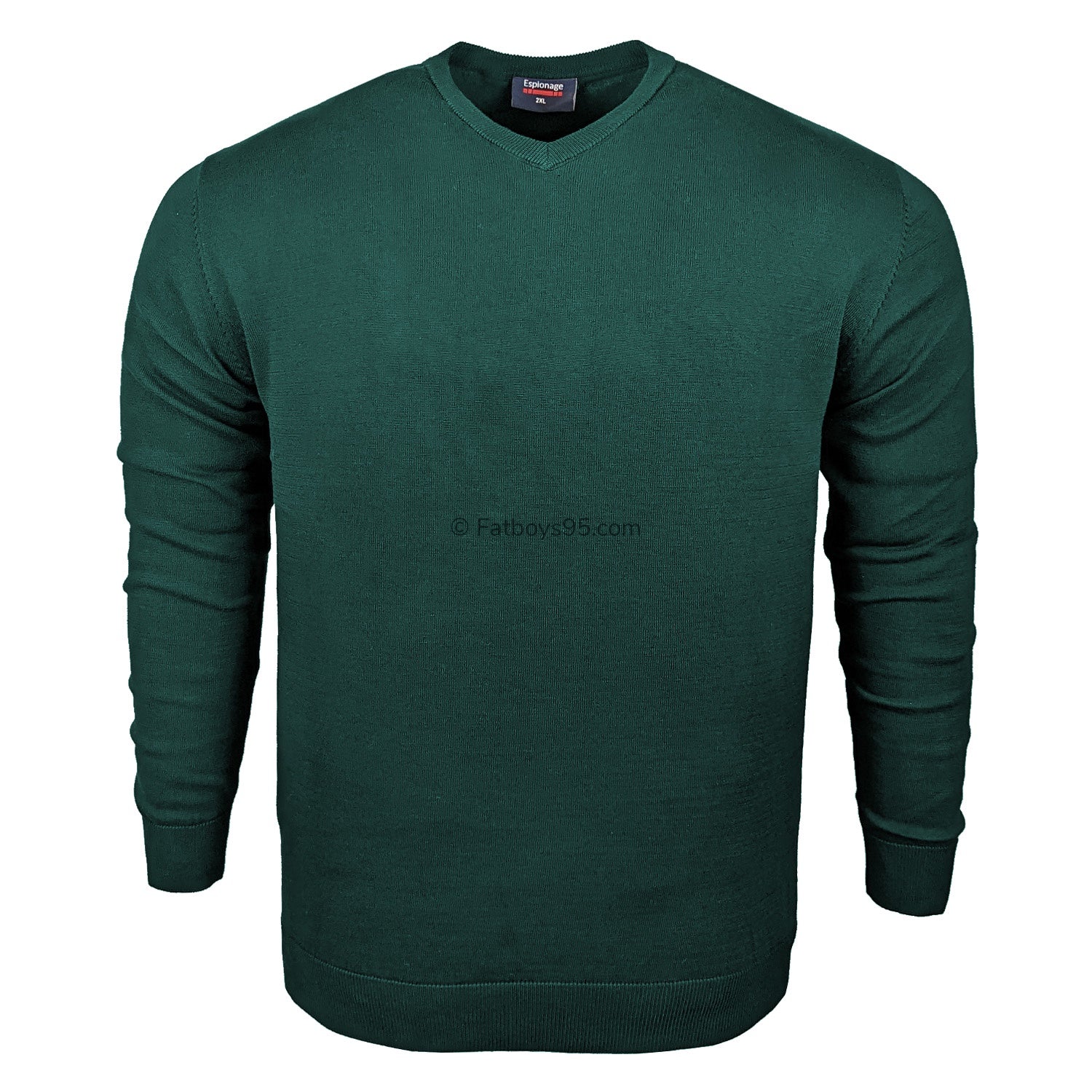 Espionage V Neck Pullover - KW031 - Green 1