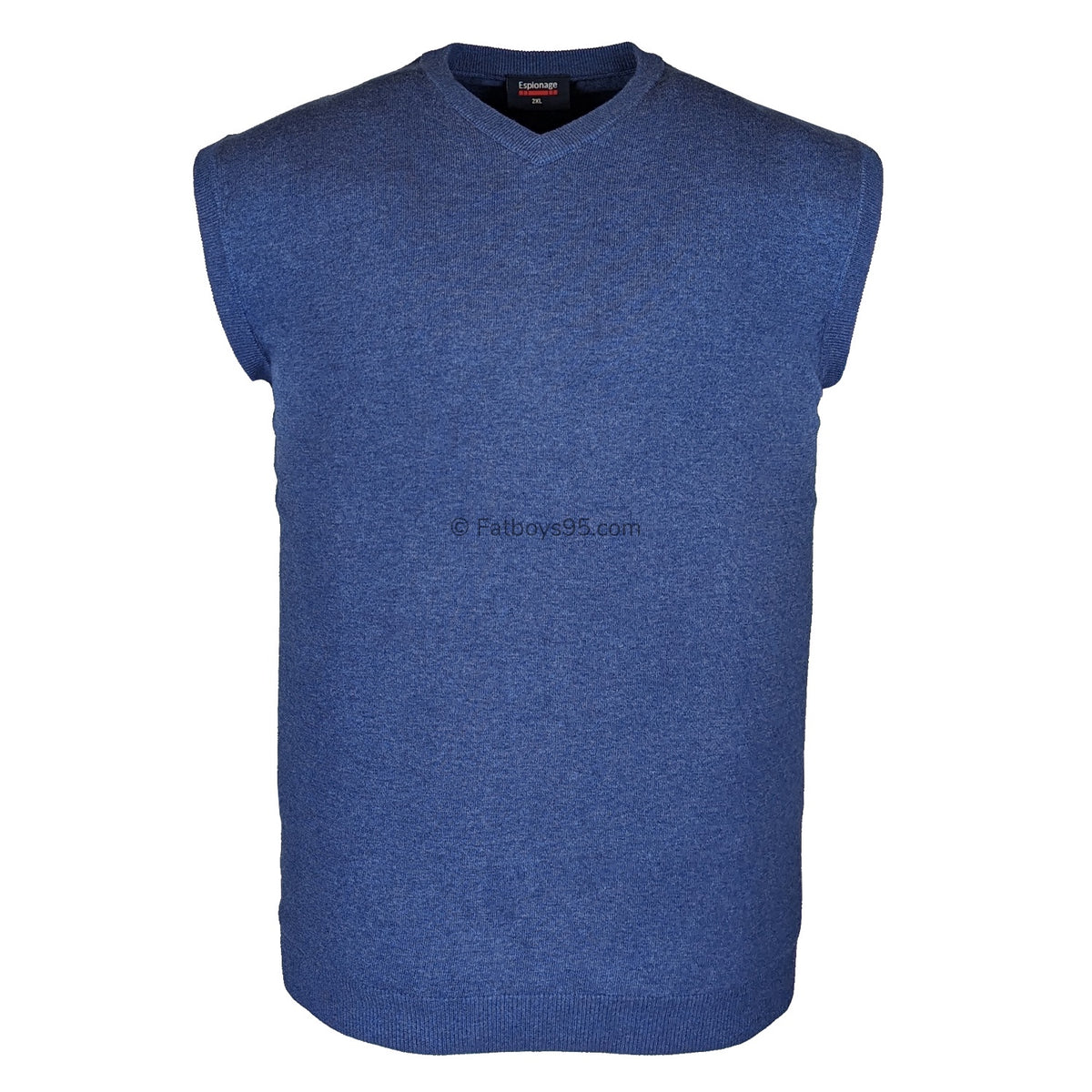 Espionage V Neck Sleeveless Pullover - KW032 - Denim 1