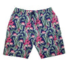 Espionage Hibiscus Print Shorts - LW143 - Blue / Green