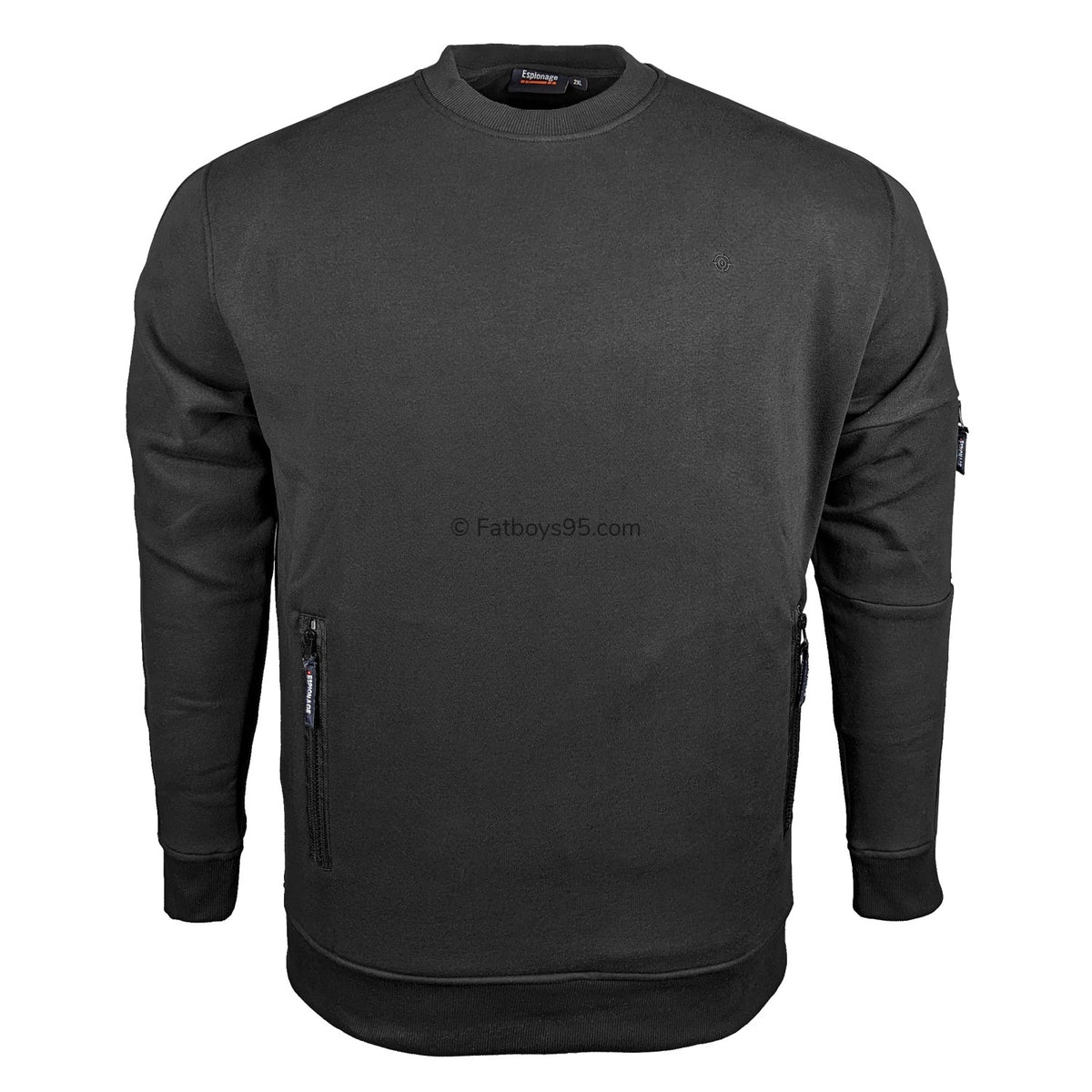 Espionage Cut &amp; Sew Sweatshirt - LW152 - Black 1