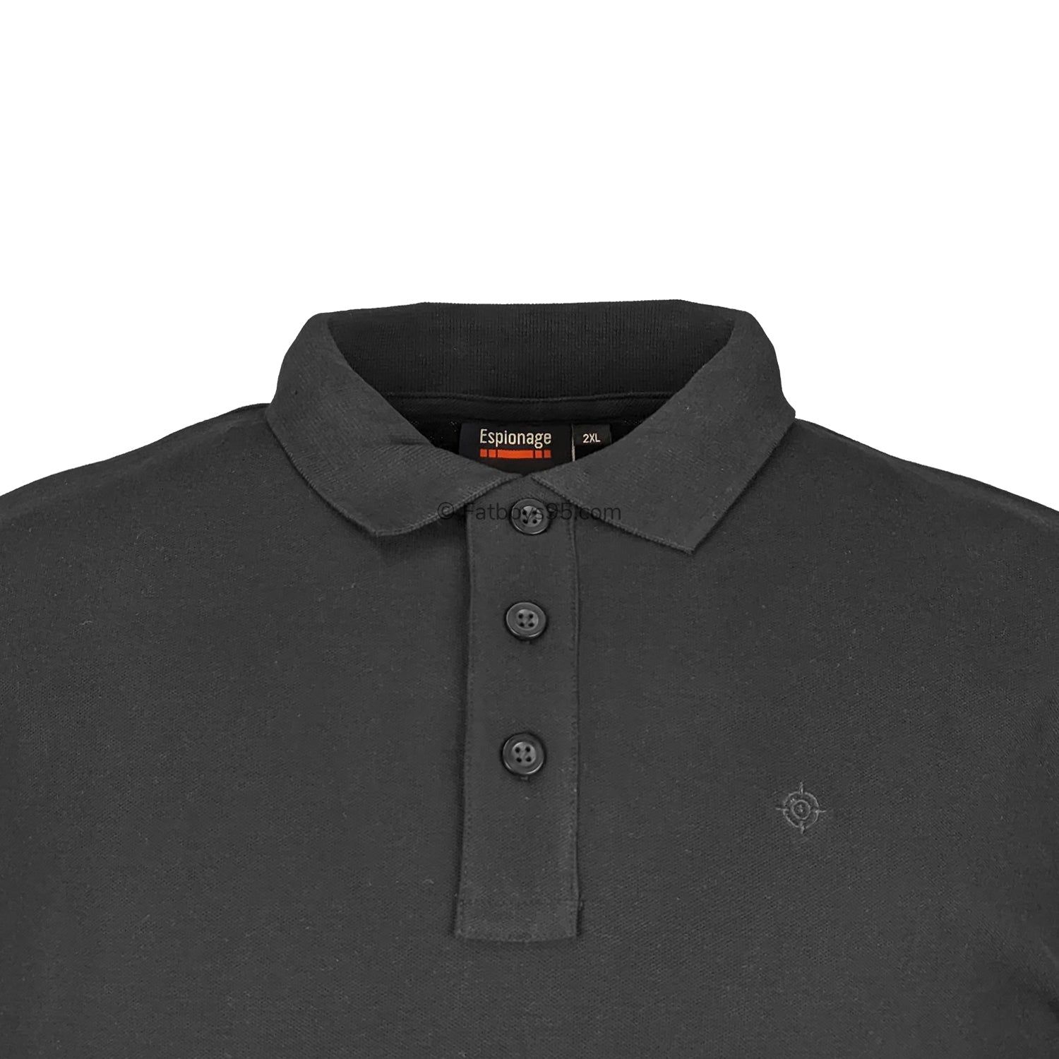 Espionage Plain Polo - P074 - Black 2