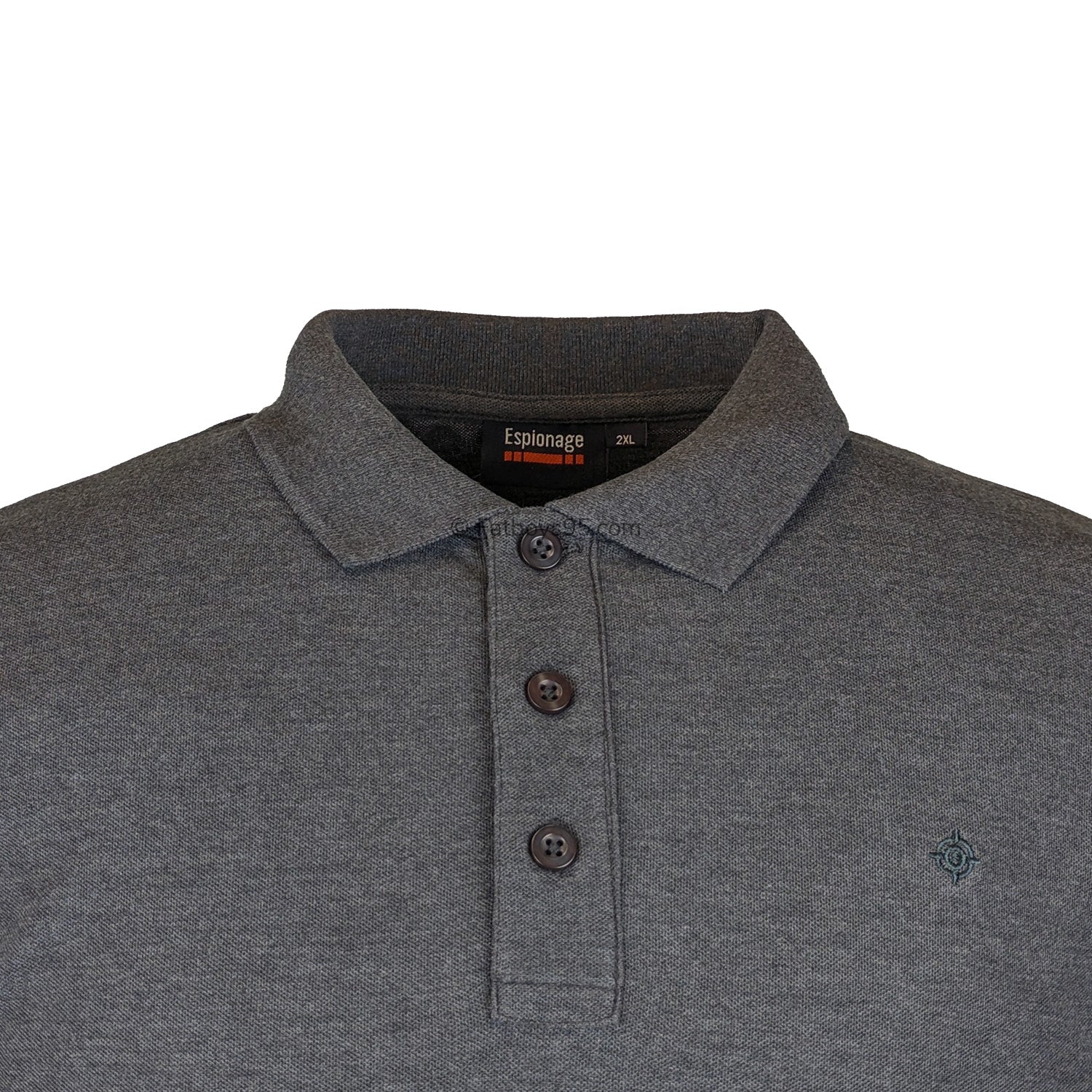 Espionage Plain Polo - P074 - Charcoal 2