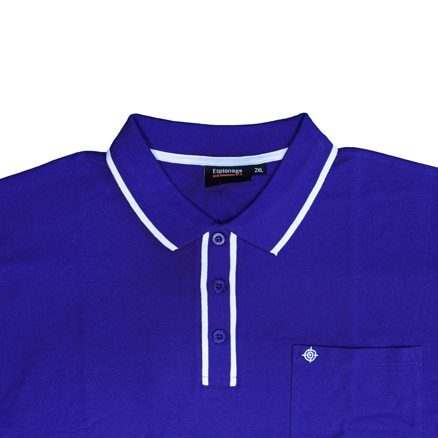 Espionage Tipped Polo - P174 - Royal 2