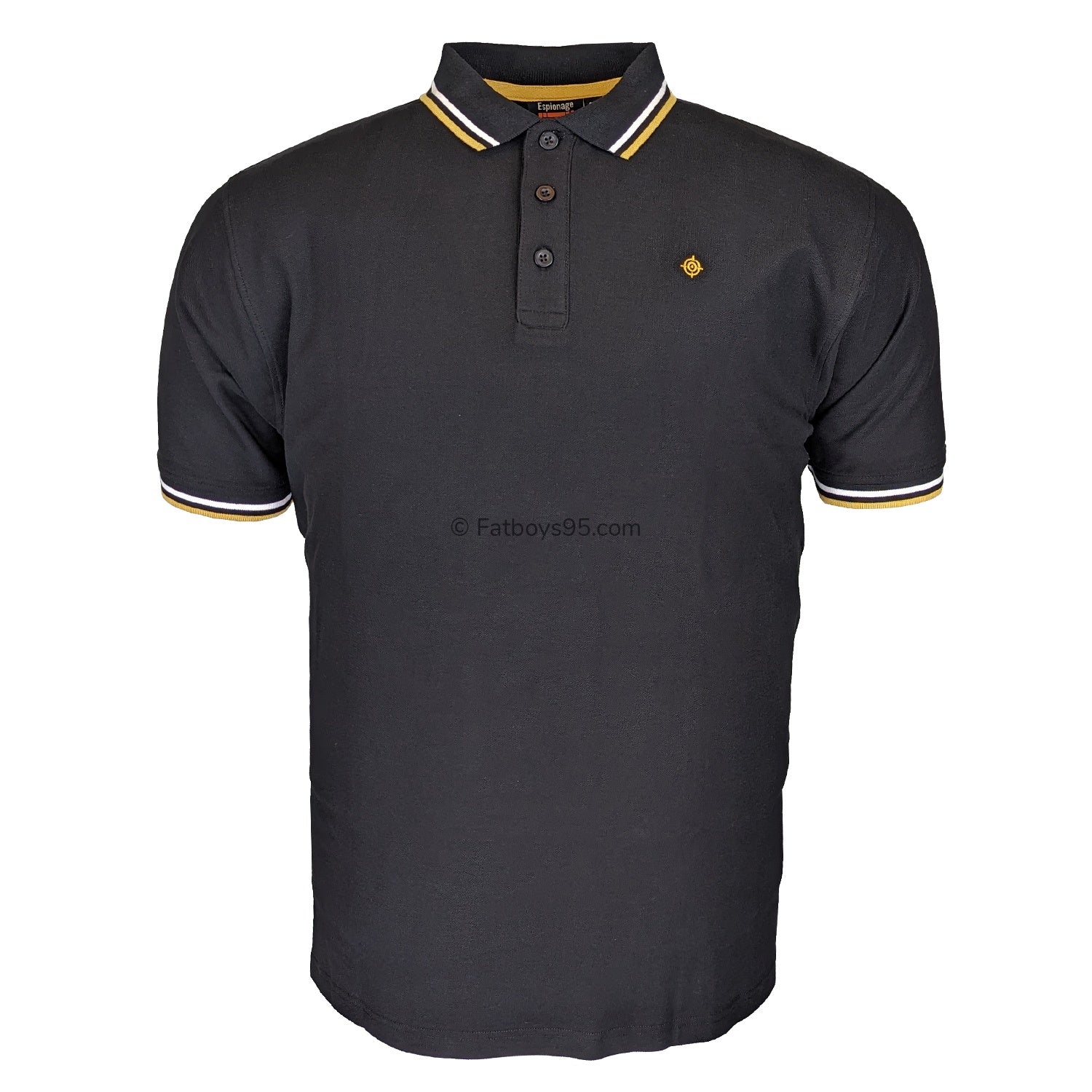 Espionage Tipped Polo - P199 - Black 1