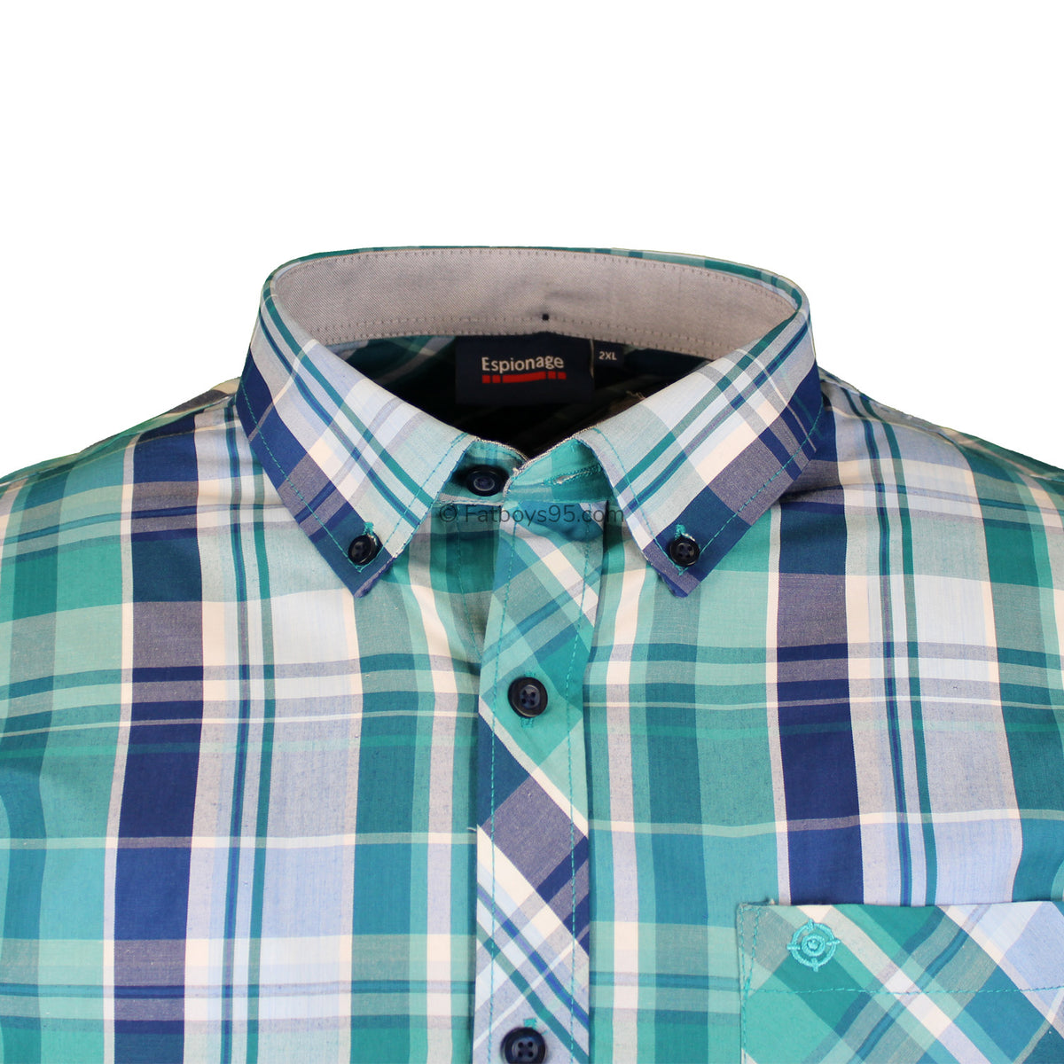 Espionage S/S Shirt - SH385 - Green / Navy 2