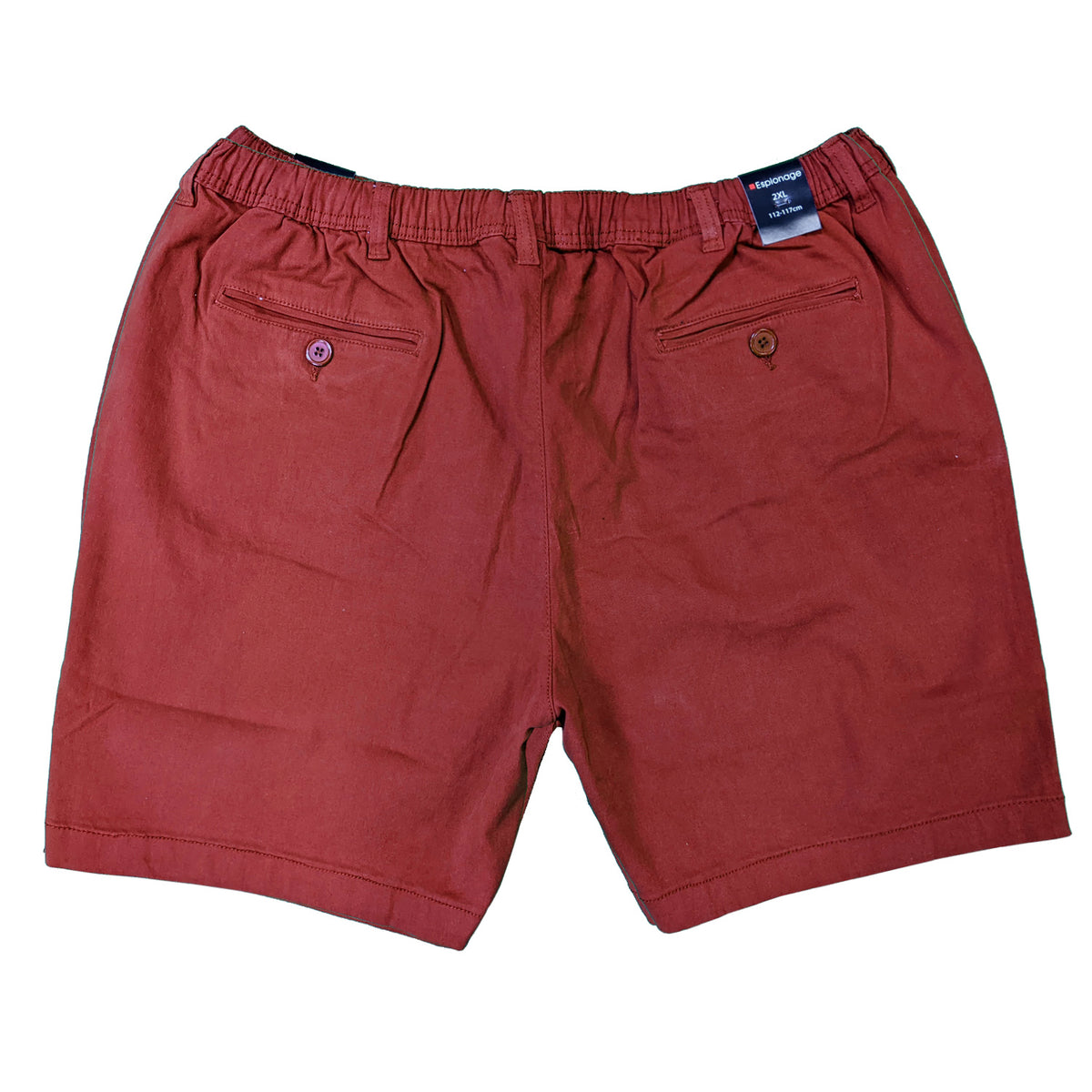 Espionage Stretch Rugby Shorts - ST019A - Brick Red 2