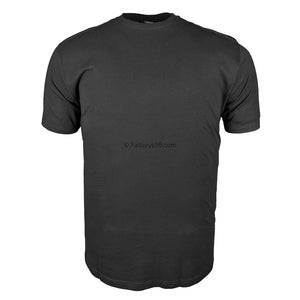 Espionage Plain Round Neck T-Shirt - T015 - Black 1