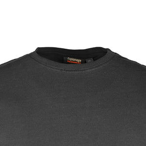 Espionage Plain Round Neck T-Shirt - T015 - Black 2