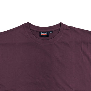 Espionage Plain Round Neck T-Shirt - T015 - Burgundy 2