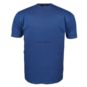 Espionage Plain Round Neck T-Shirt - T015 - Dark Blue 1