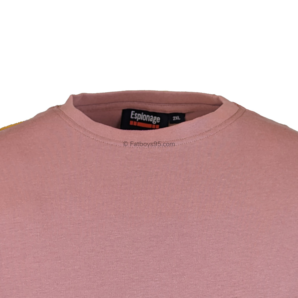 Espionage Plain Round Neck T-Shirt - T015 - Dusty Pink 2