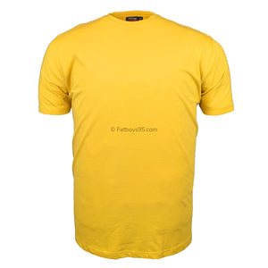Espionage Plain Round Neck T-Shirt - T015 - Mustard 1