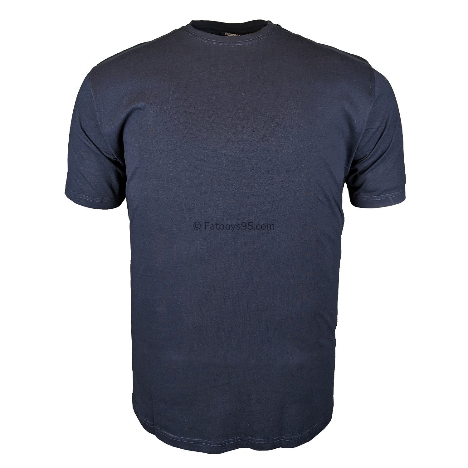 Espionage Plain Round Neck T-Shirt - T015 - Navy 1