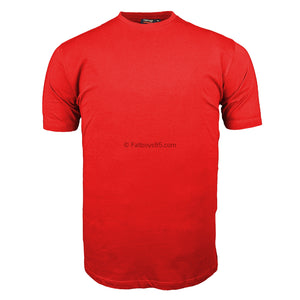 Espionage Plain Round Neck T-Shirt - T015 - Red 1