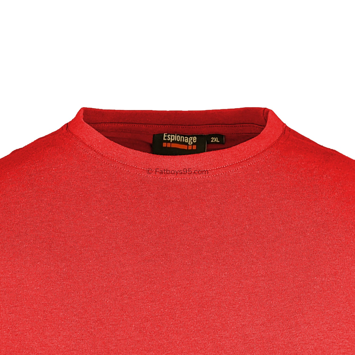 Espionage Plain Round Neck T-Shirt - T015 - Red 2