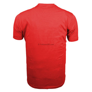 Espionage Plain Round Neck T-Shirt - T015 - Red 3