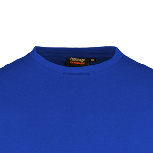 Espionage Plain Round Neck T-Shirt - T015 - Royal 2