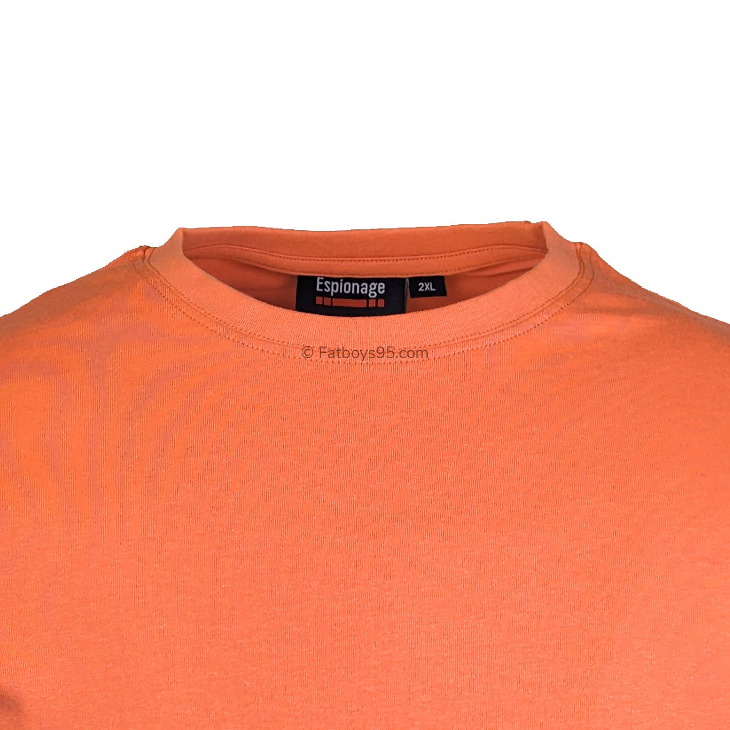 Espionage Plain Round Neck T-Shirt - T015 - Soft Orange 2