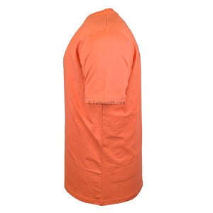 Espionage Plain Round Neck T-Shirt - T015 - Soft Orange 4