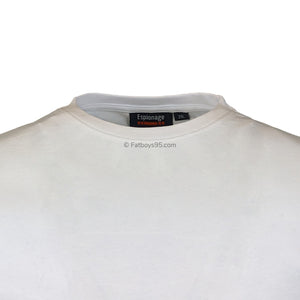 Espionage Plain Round Neck T-Shirt - T015 - White 2