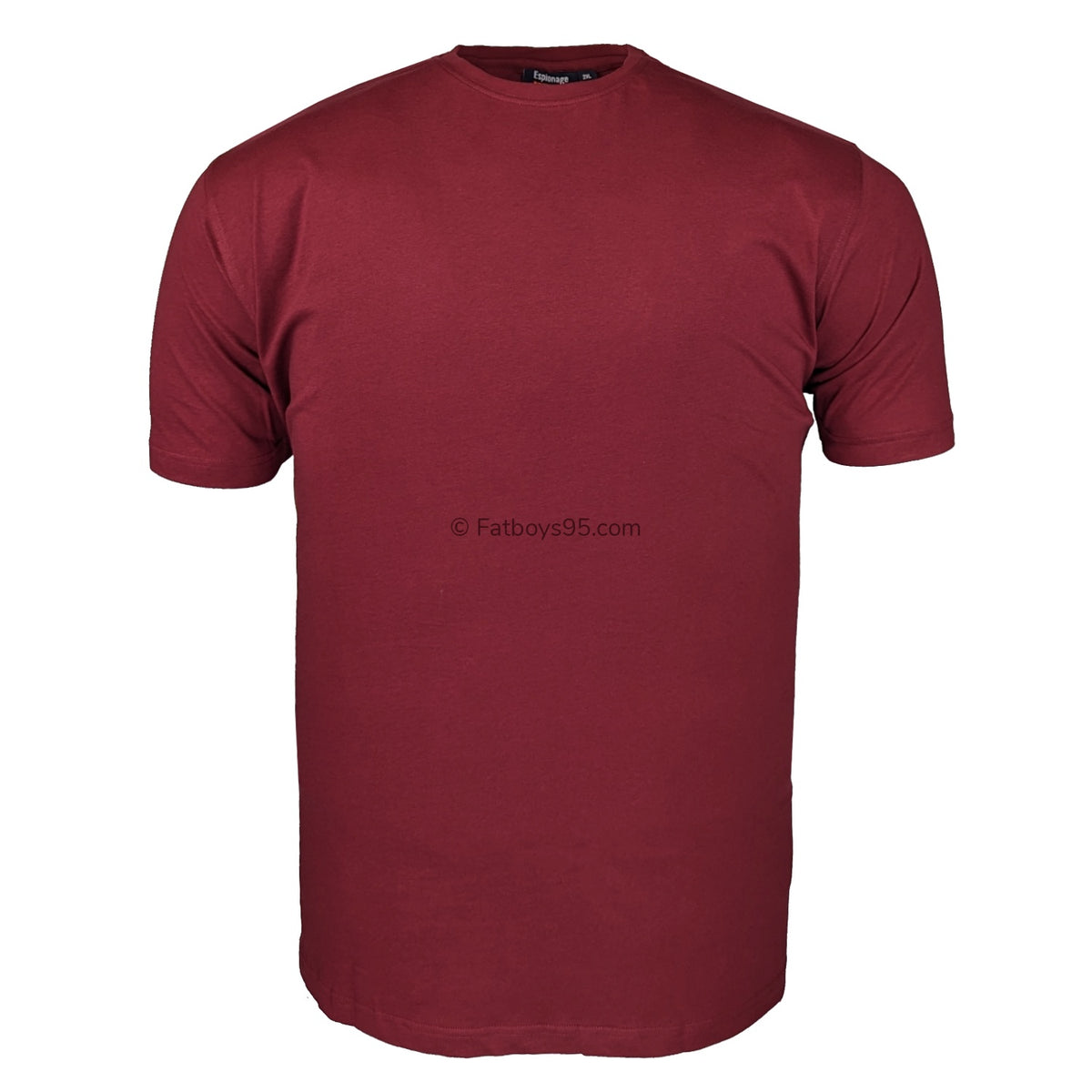 Espionage Plain Round Neck T-Shirt - T015 - Wine