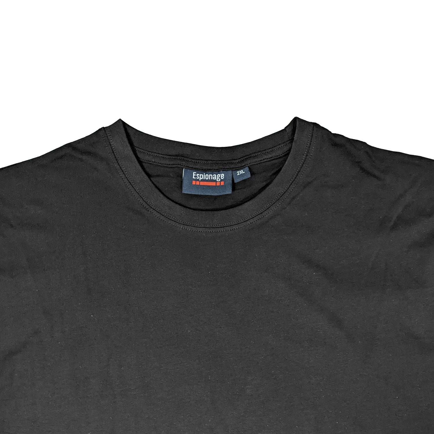 Espionage Plain Round Neck L/S T-Shirt - T015LS - Black 2