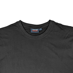 Espionage Plain Round Neck L/S T-Shirt - T015LS - Black 2