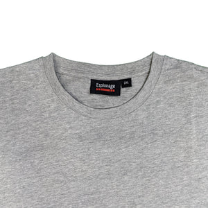 Espionage Plain Marl T-Shirt - T015M - Silver Marl 2