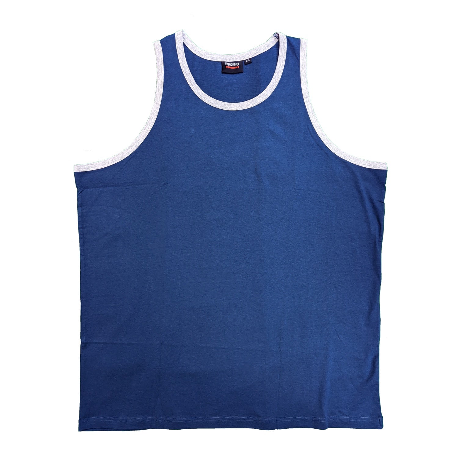 Espionage Contrast Trim Vest - T334 - Dark Blue / Silver 1