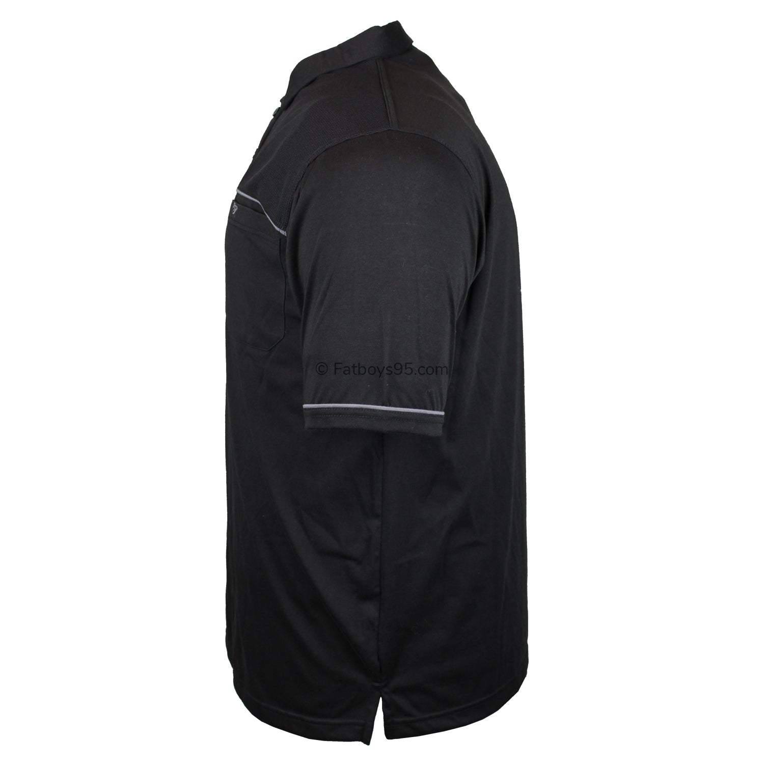 Forge Light Weight Panelled Golf Polo - FBS 418 - Black 4