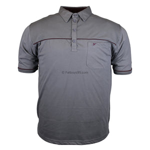 Forge Light Weight Panelled Golf Polo - FBS 418 - Charcoal 1
